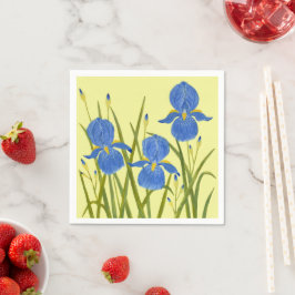 Servilleta De Papel Posavasos para bebidas Blue Irises