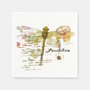 Servilleta De Papel Posibilidades libélula