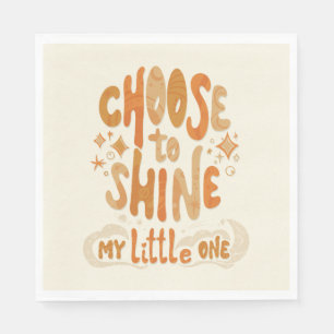 Servilleta De Papel Positividad de radiación: elija Brillar Inspirador