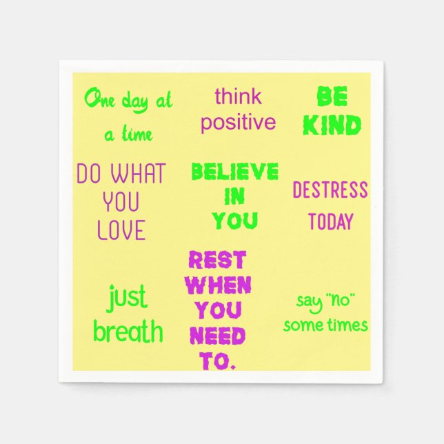 Servilleta De Papel positivo (Anverso)