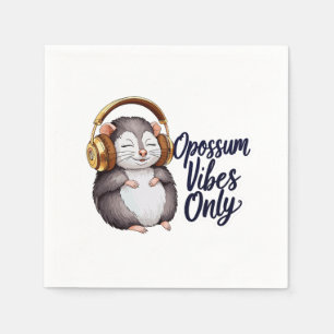 Servilleta De Papel Possum con audífonos - Solo vibraciones Opossum