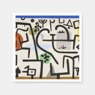 Servilleta De Papel Póster de arte abstracto de Paul Klee Rich Harbor
