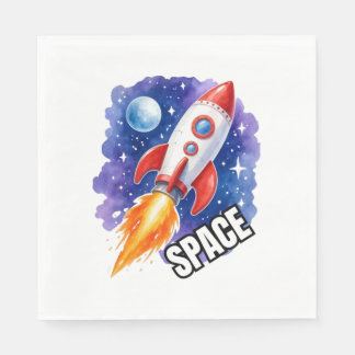 Servilleta De Papel Póster de Aventura Espacial | La Aventura Espera E