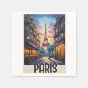 Servilleta De Papel Póster de viaje de París