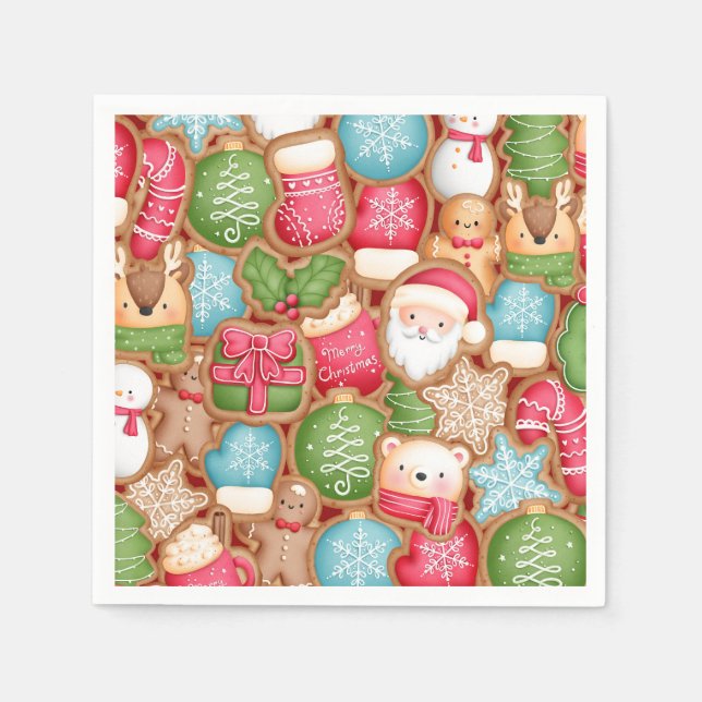 Servilleta De Papel Postre de Navidad (Anverso)