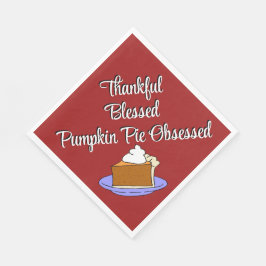 Servilleta De Papel Postre del muelle de la calabaza de Acción de Grac