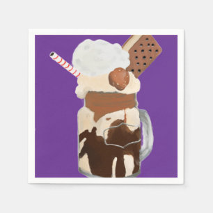 Servilleta De Papel Postres Divertidos Helados Sundae