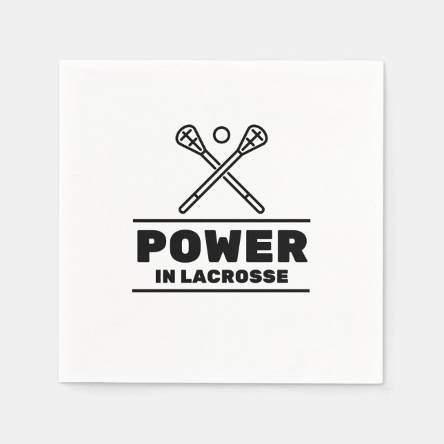 Servilleta De Papel Potencia en lacrosse (Anverso)