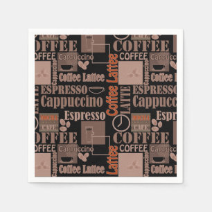 Servilleta De Papel Pouf de café de amor