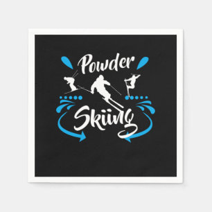 Servilleta De Papel Powder Skiing Skiing Snow Cool Winter Sports Gift