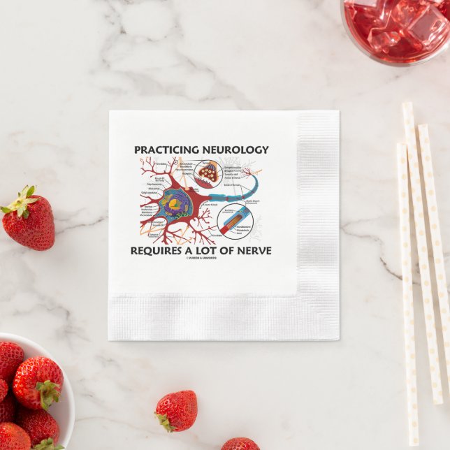 Servilleta De Papel Practicar Neurología Requiere Mucho Geek Nerve (In situ)