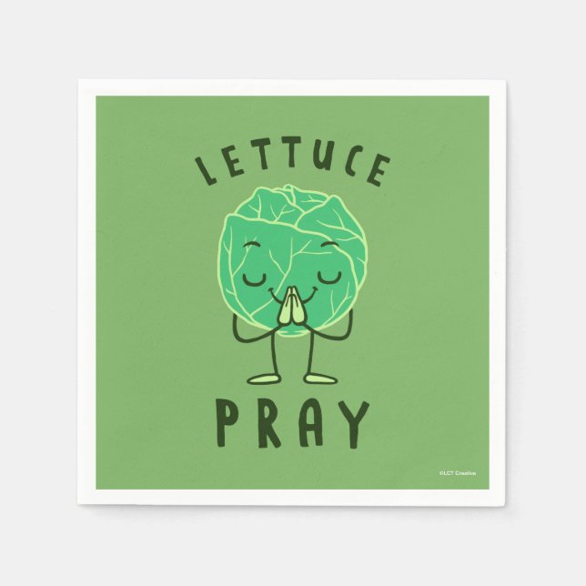 Servilleta De Papel Pray Lettuce (Anverso)