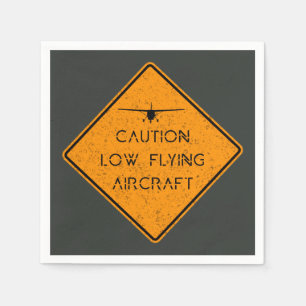 Servilleta De Papel Precaución: baja ✈️ de aeronaves voladoras