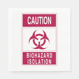 Servilleta De Papel Precaución Biopeligrosa