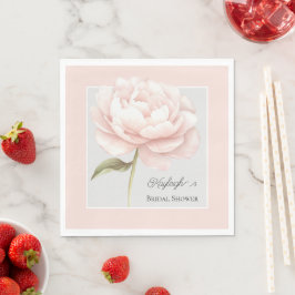 Servilleta De Papel Preciosa Rosa Blanca Rosa Flor Regalo de Boda