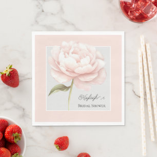 Servilleta De Papel Preciosa Rosa Blanca Rosa Flor Regalo de Boda