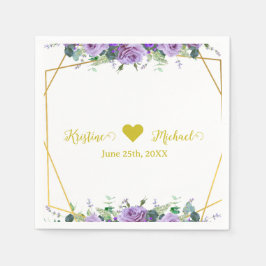 Servilleta De Papel Precioso viñedo de Lilac y Lavender