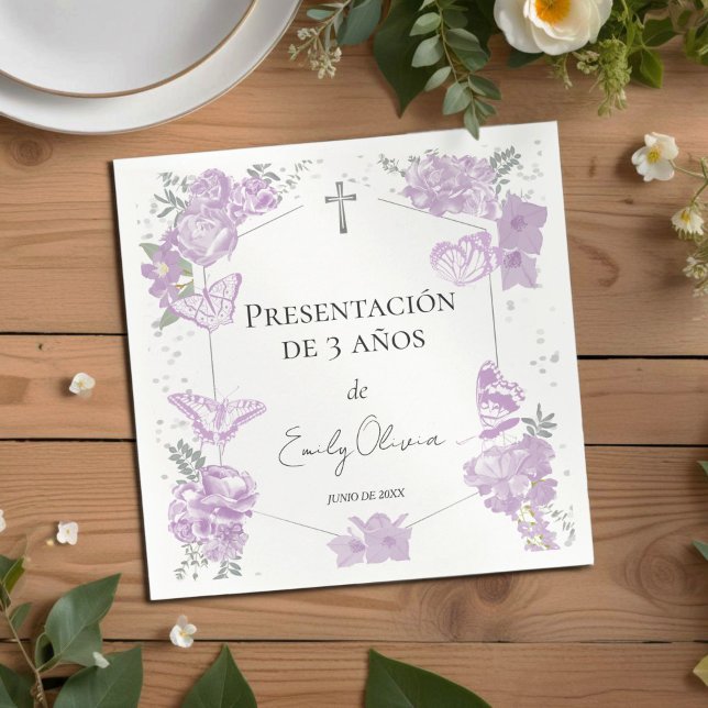 Servilleta De Papel Predicar 3 años Napkins Butterflys (Subido por el creador)
