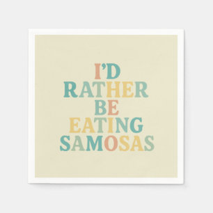 Servilleta De Papel preferiría comer samosas