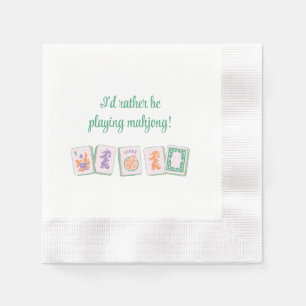 Servilleta De Papel Preferiría Jugar a las servilletas Mahjong