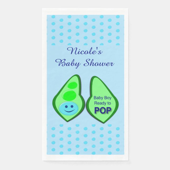 Servilleta De Papel Preparado para hacer aparecer al bebé Personalizad (Anverso)