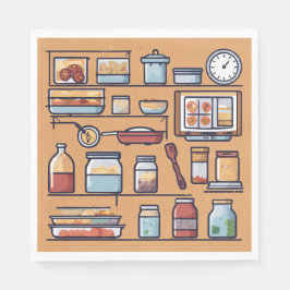 Servilleta De Papel Preparar comidas eficientes para la cocina organiz