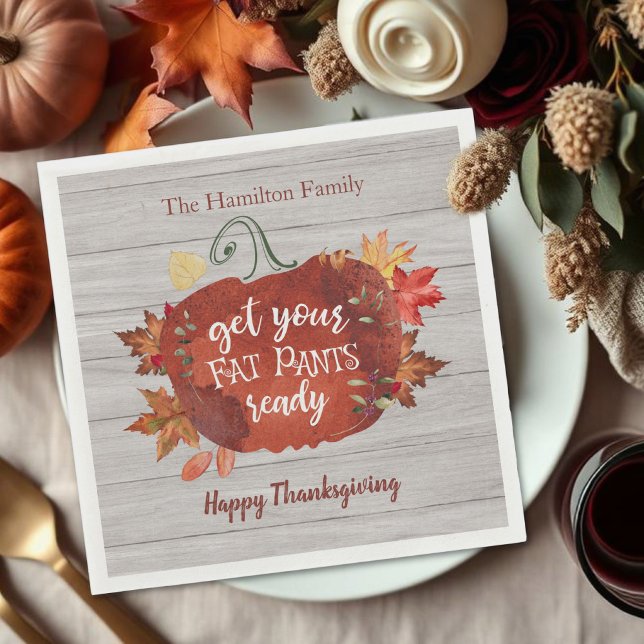 Servilleta De Papel Preparen las toallas de Acción de Gracias (Subido por el creador)