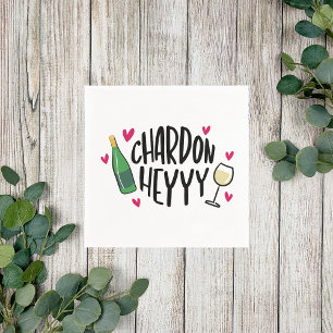 Servilleta De Papel Preppy Chardonnay Funny
