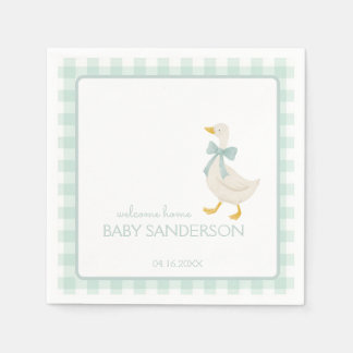 Servilleta De Papel Preppy Goose Baby Shower Napkins