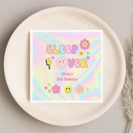 Servilleta De Papel Preppy Pastel Pink Y2K Sleep Over Birday
