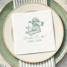 Preppy Verde Salvia Golden Doodle Champán Boda