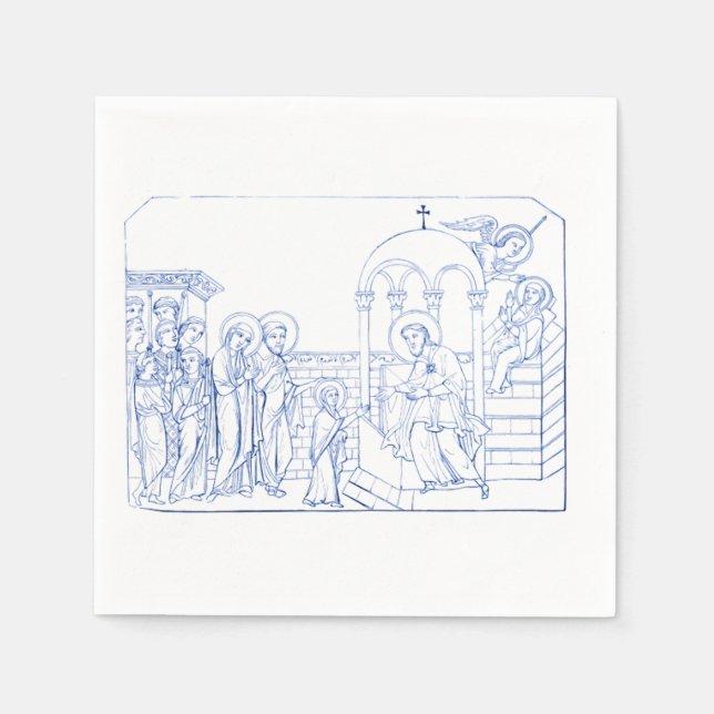 Servilleta De Papel Presentación de la Santísima Virgen María (Anverso)