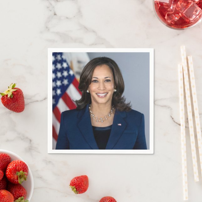 Servilleta De Papel Presidente Candidato Kamala Harris US 2024 (In situ)