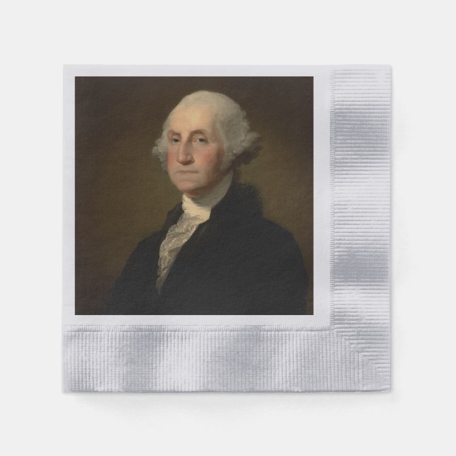 Servilleta De Papel Presidente estadounidense George Washington, Stuar (Anverso)