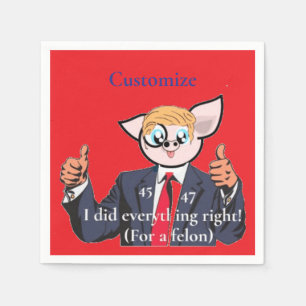 Servilleta De Papel Presidente Felón Thunder_Cove