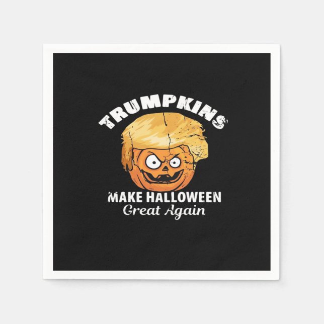 Servilleta De Papel Presidente Funny Trumpkins Halloween (Anverso)