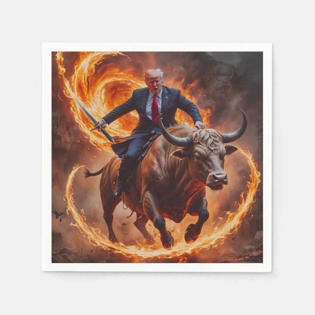 Servilleta De Papel Presidente Trump Elección del Fondo Republicano (Anverso)