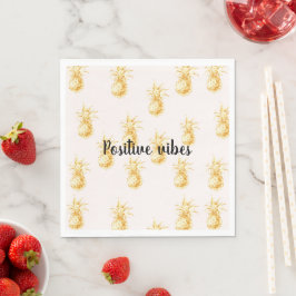Servilleta De Papel presupuesto personalizado de Rubor Gold Tropical P