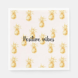 Servilleta De Papel presupuesto personalizado de Rubor Gold Tropical P