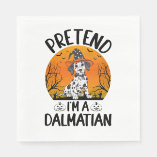 Servilleta De Papel Pretend i'm a Dalmatian Dog Halloween (3)