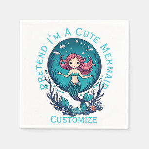 Servilleta De Papel Pretende que soy una hábil sirena Thunder_Cove