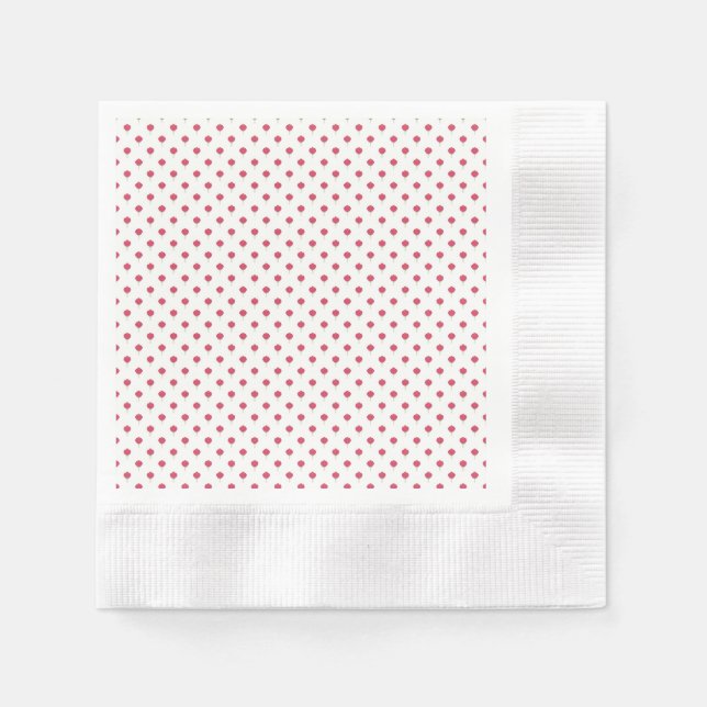 Servilleta De Papel Pretty pink Tulip pattern Paper Napkin (Anverso)