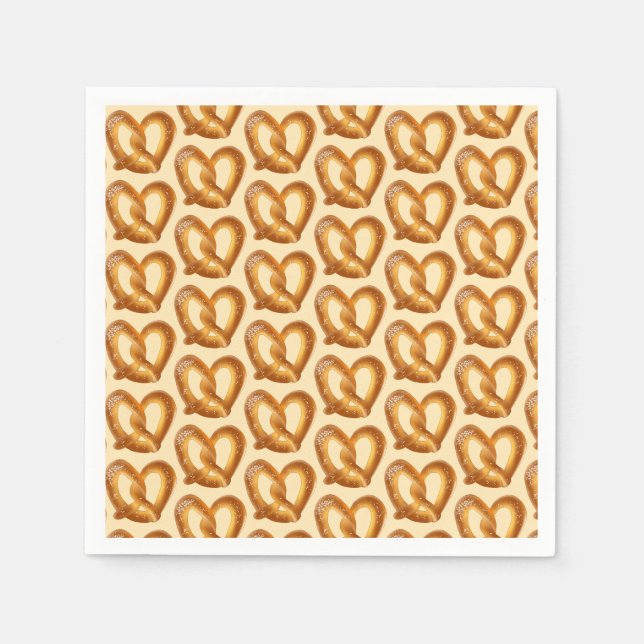 Servilleta De Papel Pretzel suave con sal (Anverso)