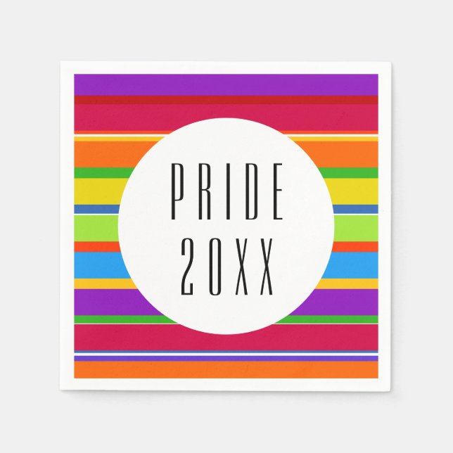 Servilleta De Papel PRIDE Rainbow LGBT (Anverso)