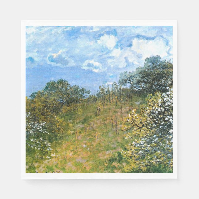Servilleta De Papel Primavera de Claude Monet (Anverso)