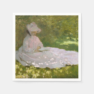 Servilleta De Papel Primavera, retrato impresionista, Claude Monet