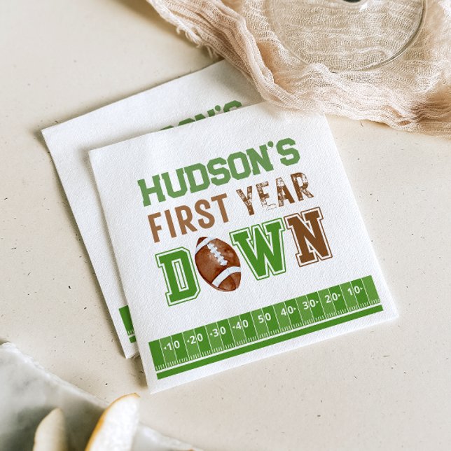 Servilleta De Papel Primer año del primer cumpleaños del fútbol (Subido por el creador)