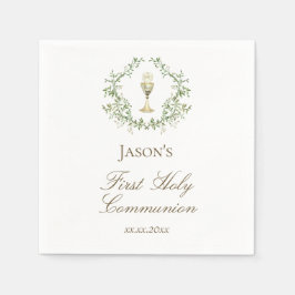 Servilleta De Papel Primer cáliz del escudo de la comunidad sobre la v