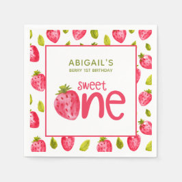 Servilleta De Papel Primer cumpleaños de Berry