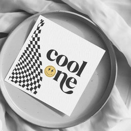 Servilleta De Papel Primer cumpleaños de Guay One Boy llamado retro